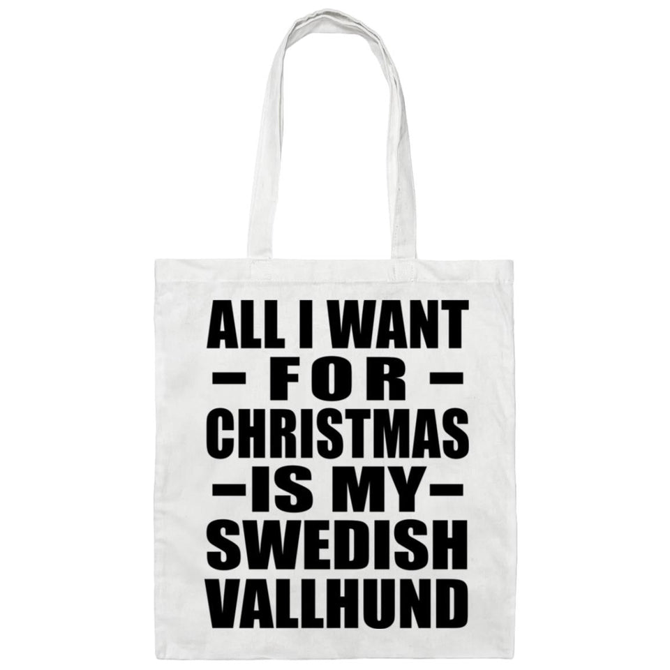 All I Want For Christmas Is My Swedish Vallhund - Tote Bag White