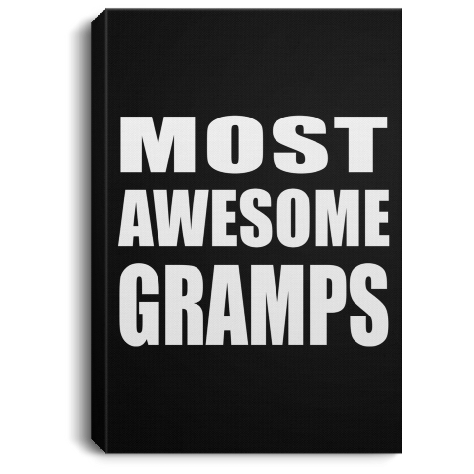 Most Awesome Gramps - Canvas Portrait