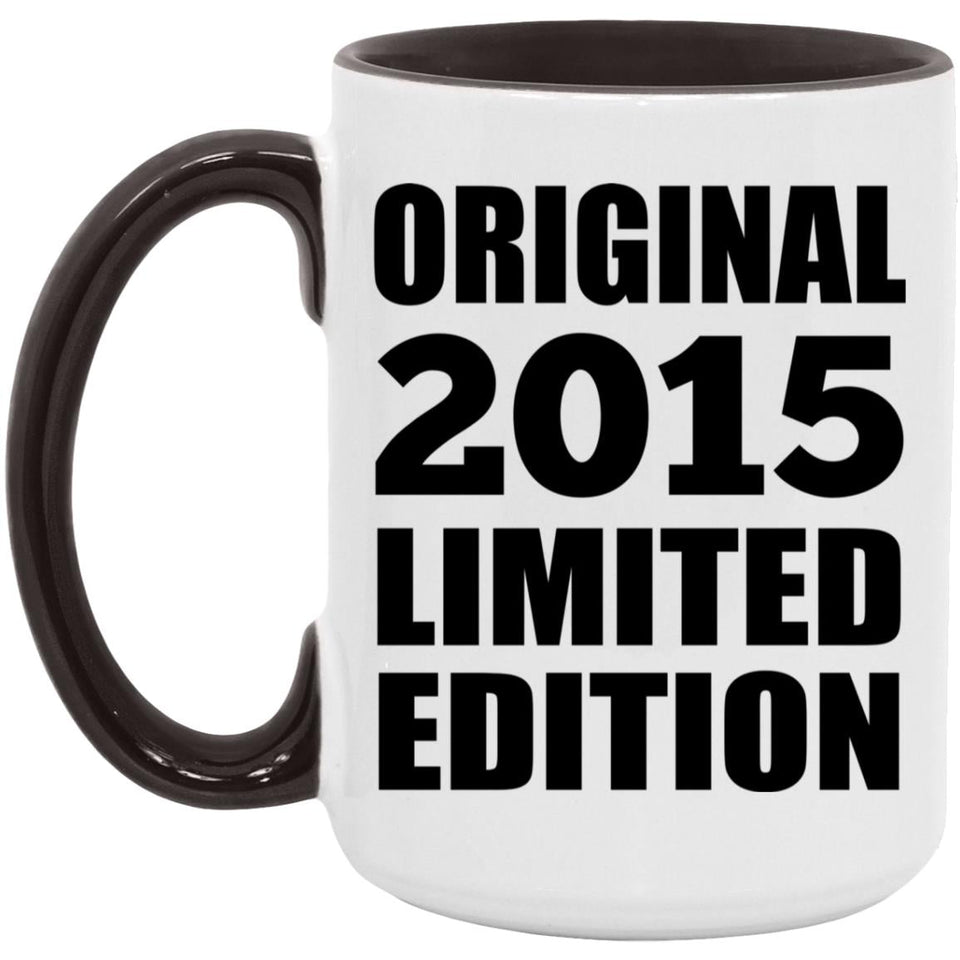 9th Birthday Original 2015 Limited Edition - 15oz Accent Mug Black