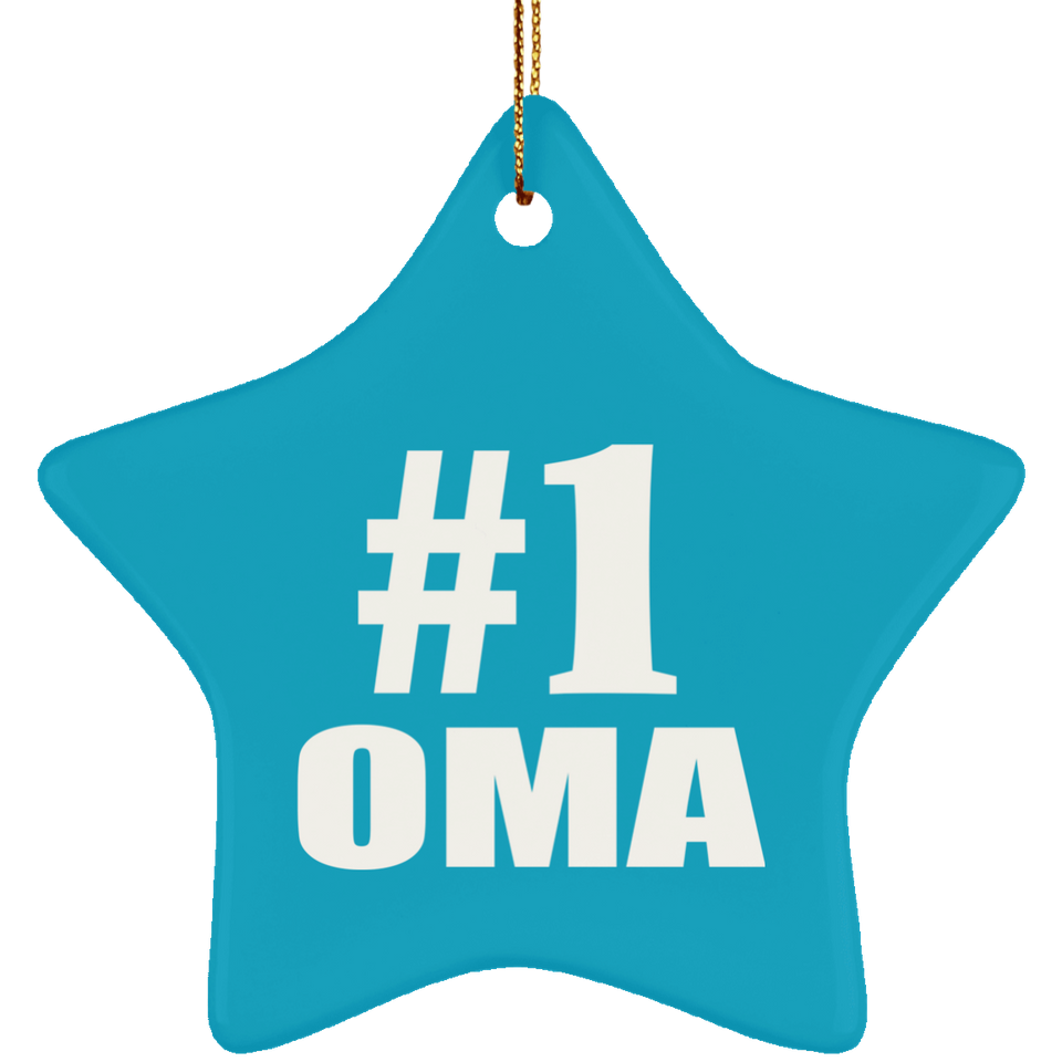 Number One #1 Oma - Star Ornament