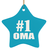 Number One #1 Oma - Star Ornament