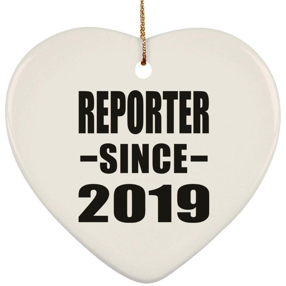 Reporter Since 2019 - Heart Ornament