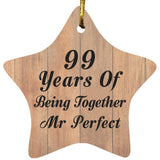 99th Anniversary 99 Years Of Being Mr Perfect - Star Ornament C