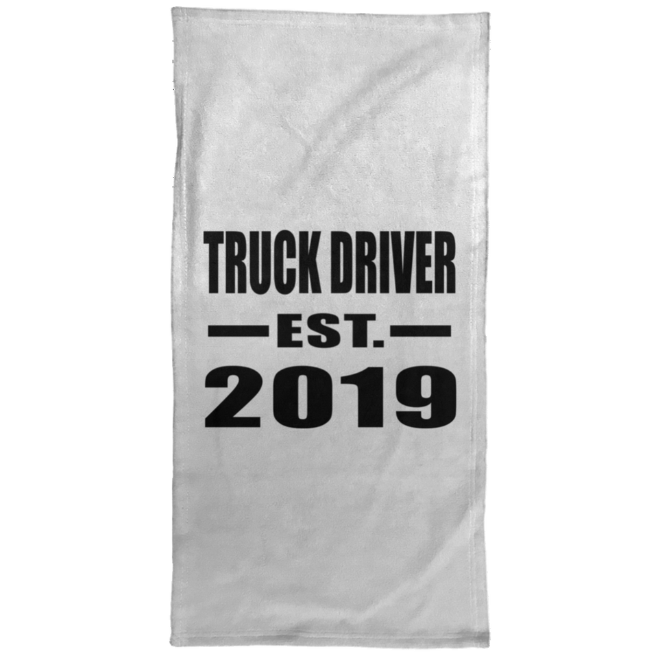 Truck Driver Established EST. 2019 - Hand Towel