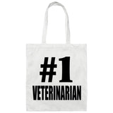 Number One #1 Veterinarian - Tote Bag White
