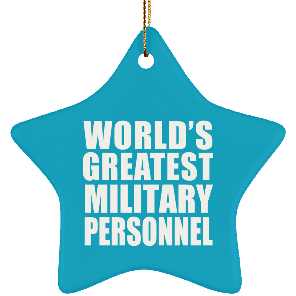 World's Greatest Military Personnel - Star Ornament