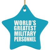 World's Greatest Military Personnel - Star Ornament