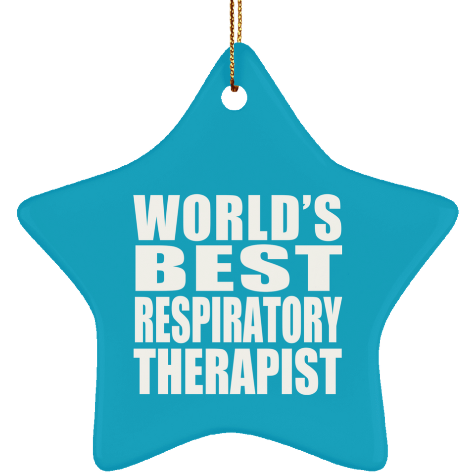 World's Best Respiratory Therapist - Star Ornament