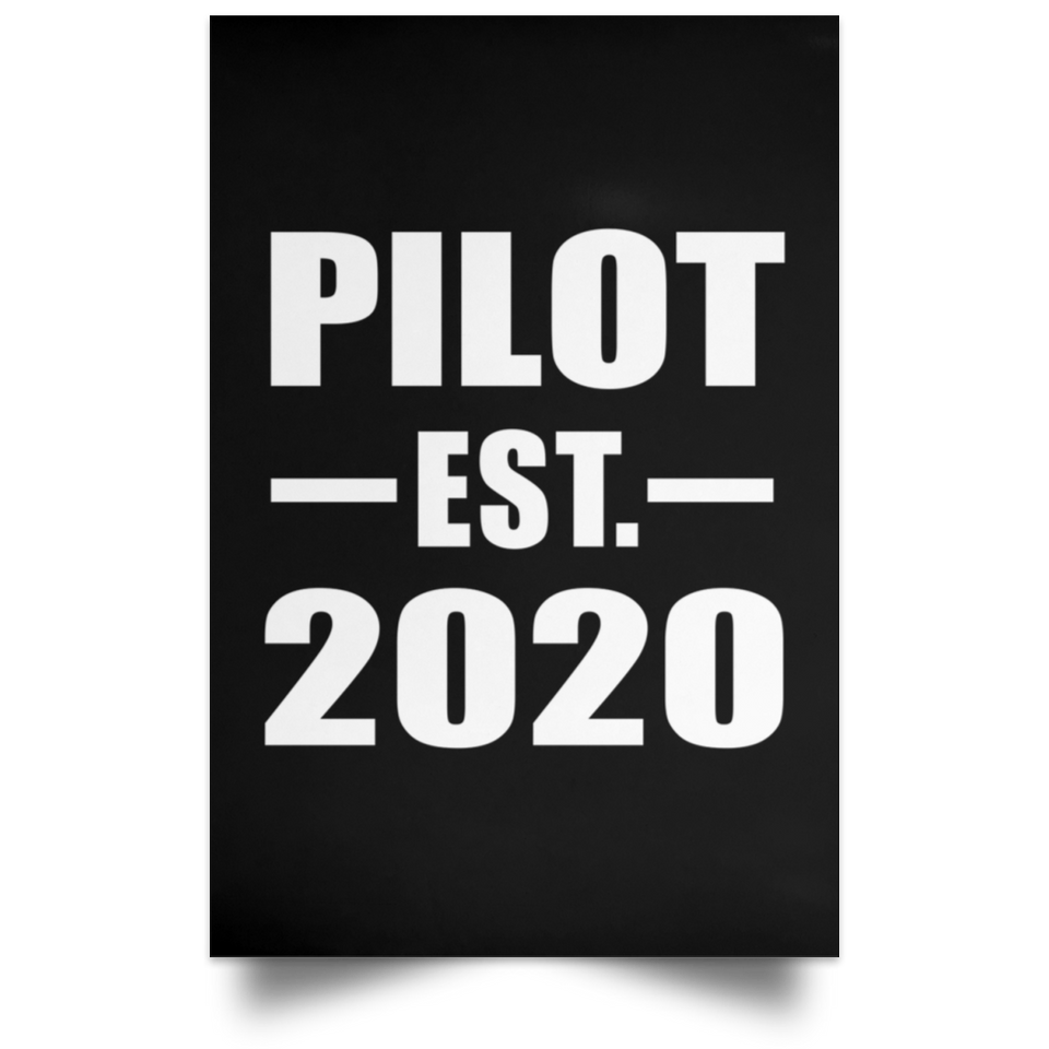 Pilot Established EST. 2020 - Poster Portrait