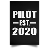 Pilot Established EST. 2020 - Poster Portrait