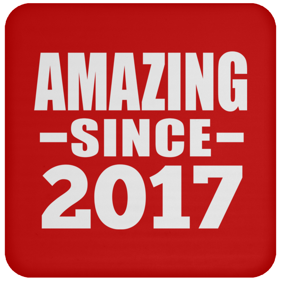 7th Birthday Amazing Since 2017 - Drink Coaster