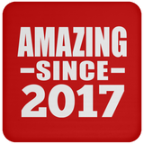 7th Birthday Amazing Since 2017 - Drink Coaster