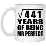 21st Anniversary Square Root of 441 Years of Mr Perfect - 11oz Coffee Mug