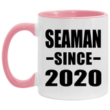 Seaman Since 2020 - 11oz Accent Mug Pink