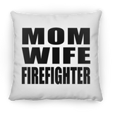 Mom Wife Firefighter - Throw Pillow