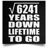 79th Anniversary Square Root of 6241 Years Lifetime To Go - Poster Square