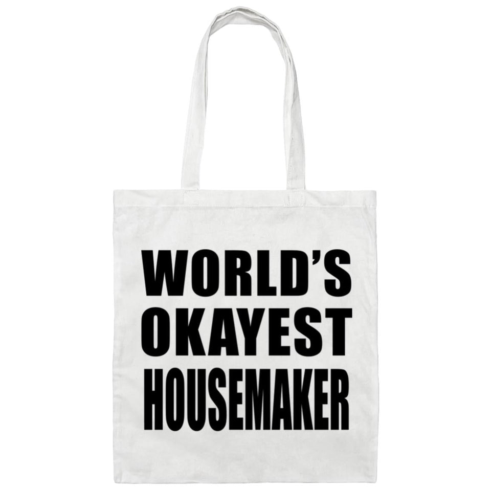 World's Okayest Housemaker - Tote Bag White