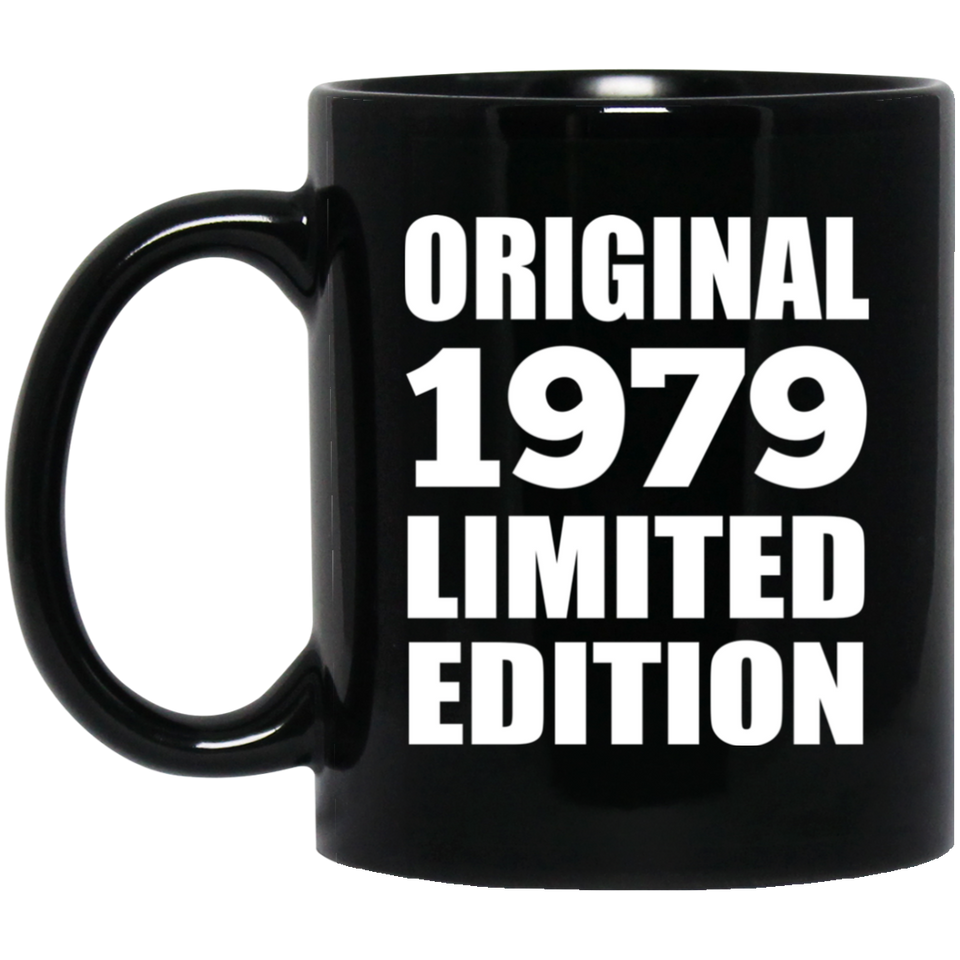 45th Birthday Original 1979 Limited Edition - 11oz Coffee Mug Black