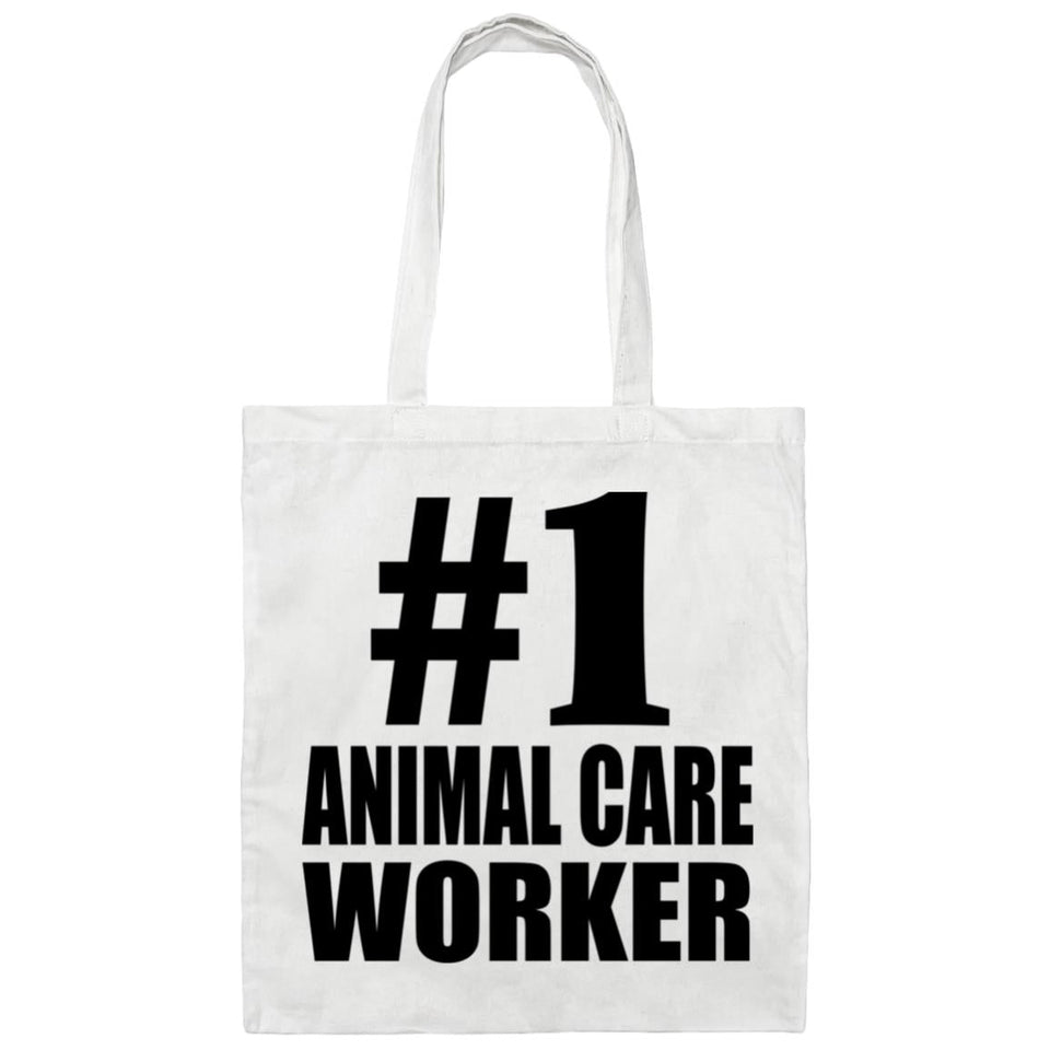 Number One #1 Animal Care Worker - Tote Bag White