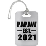 Papaw Established EST. 2021 - Luggage Bag Tag