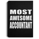Most Awesome Accountant - Canvas Portrait