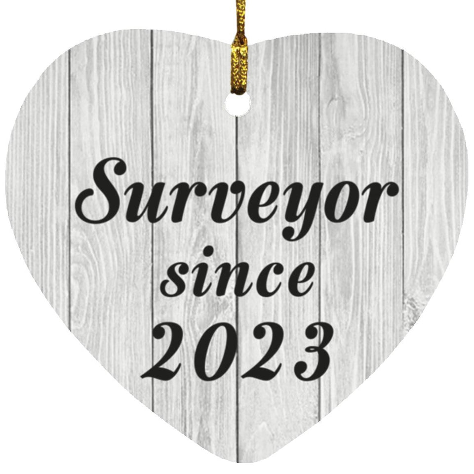 Surveyor Since 2023 - Heart Ornament F