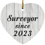 Surveyor Since 2023 - Heart Ornament F