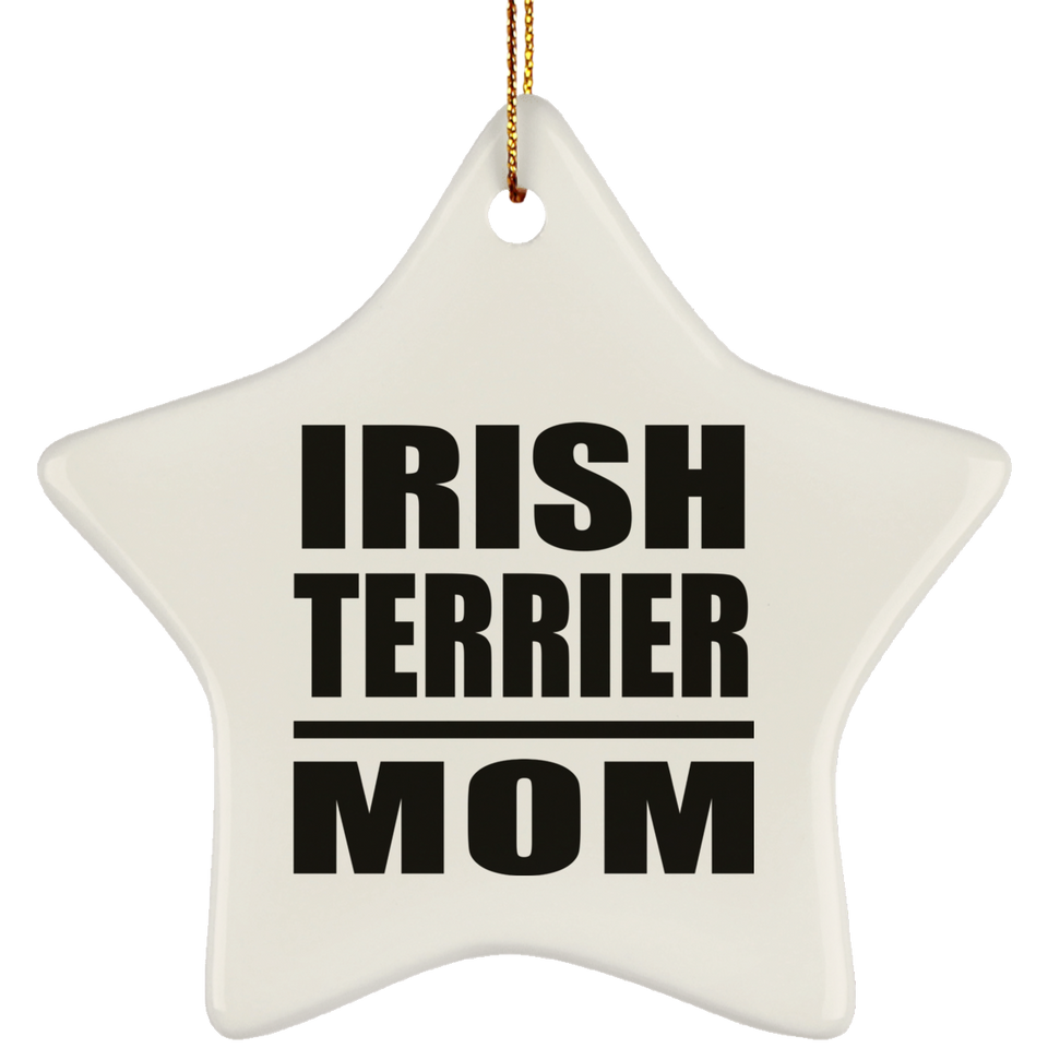 Irish Terrier Mom - Star Ornament