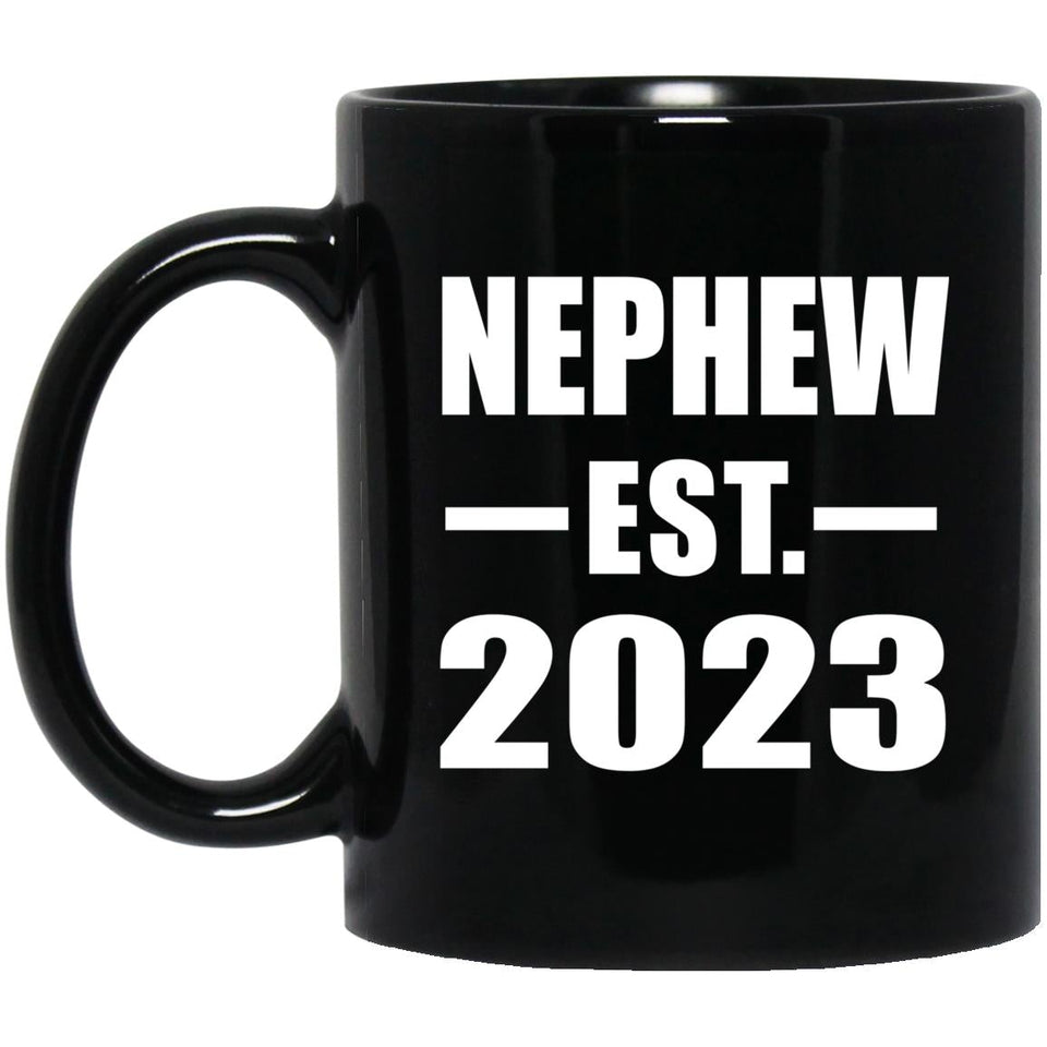 Nephew Established EST. 2023 - 11oz Coffee Mug Black