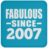 17th Birthday Fabulous Since 2007 - Drink Coaster