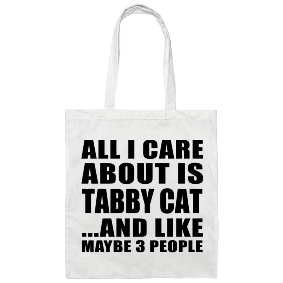 All I Care About Is Tabby Cat - Tote Bag White