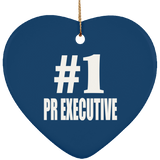Number One #1 Pr Executive - Heart Ornament