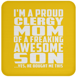 Proud Clergy Mom Of Awesome Son - Drink Coaster