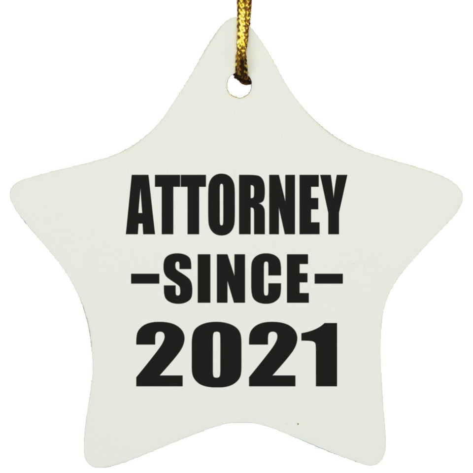 Attorney Since 2021 - Star Ornament