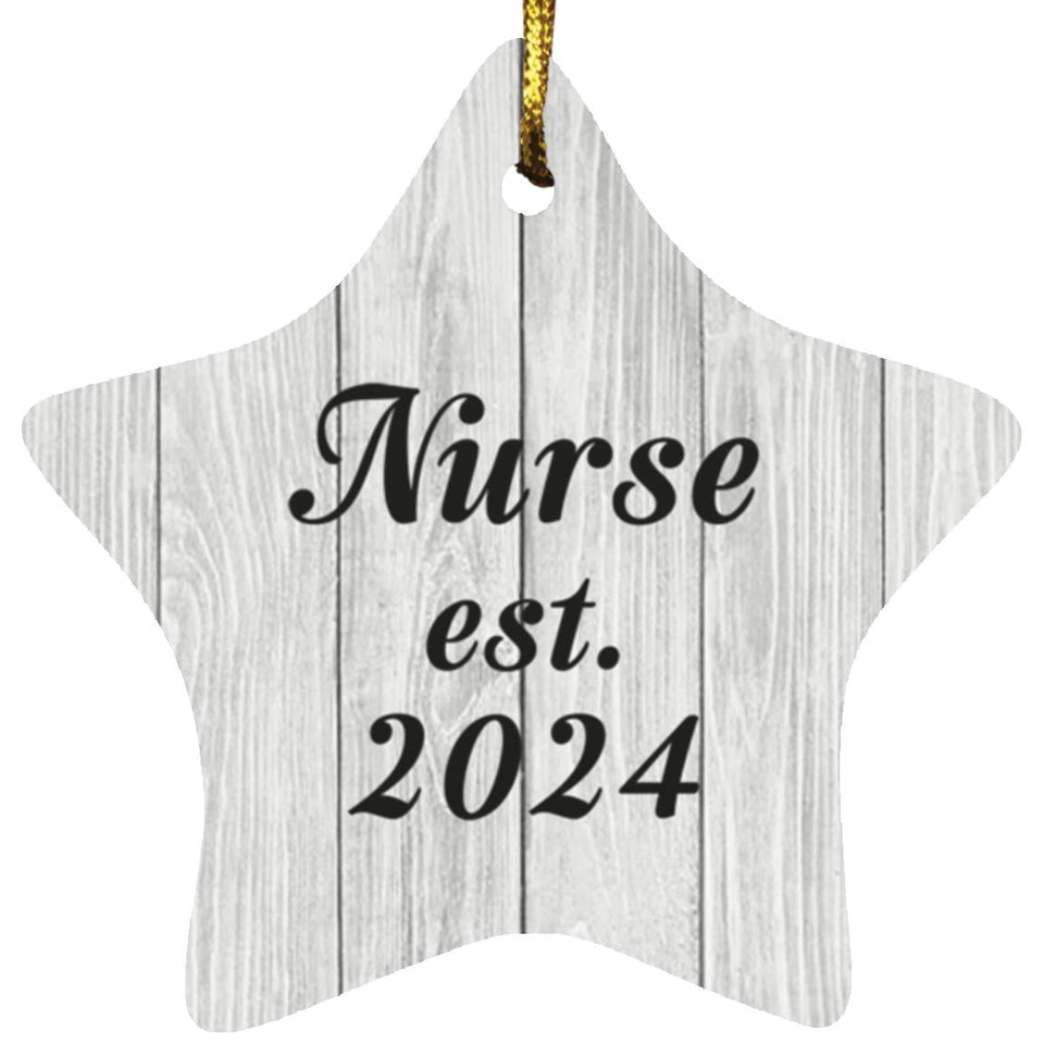 Nurse Established Est. 2024 - Star Ornament F