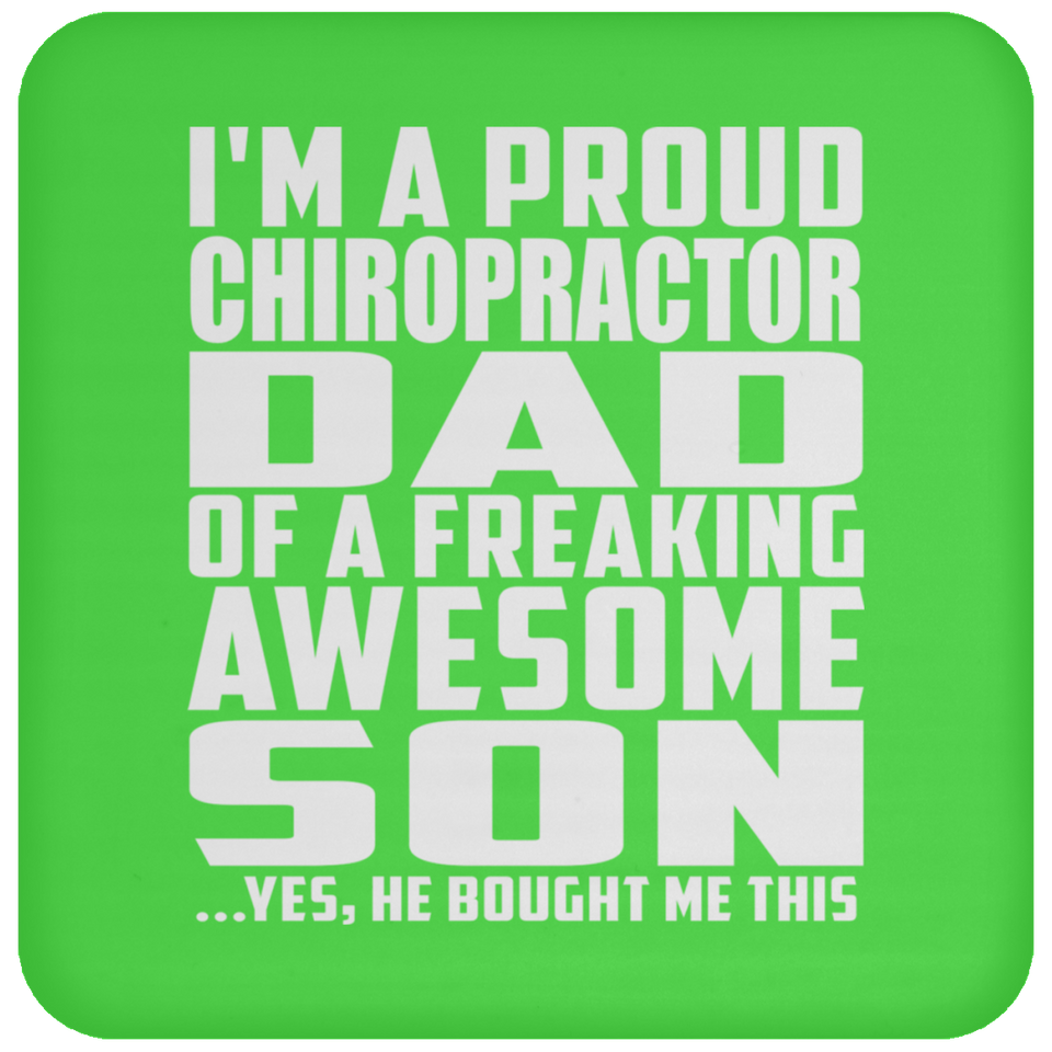 Proud Chiropractor Dad Of Awesome Son - Drink Coaster