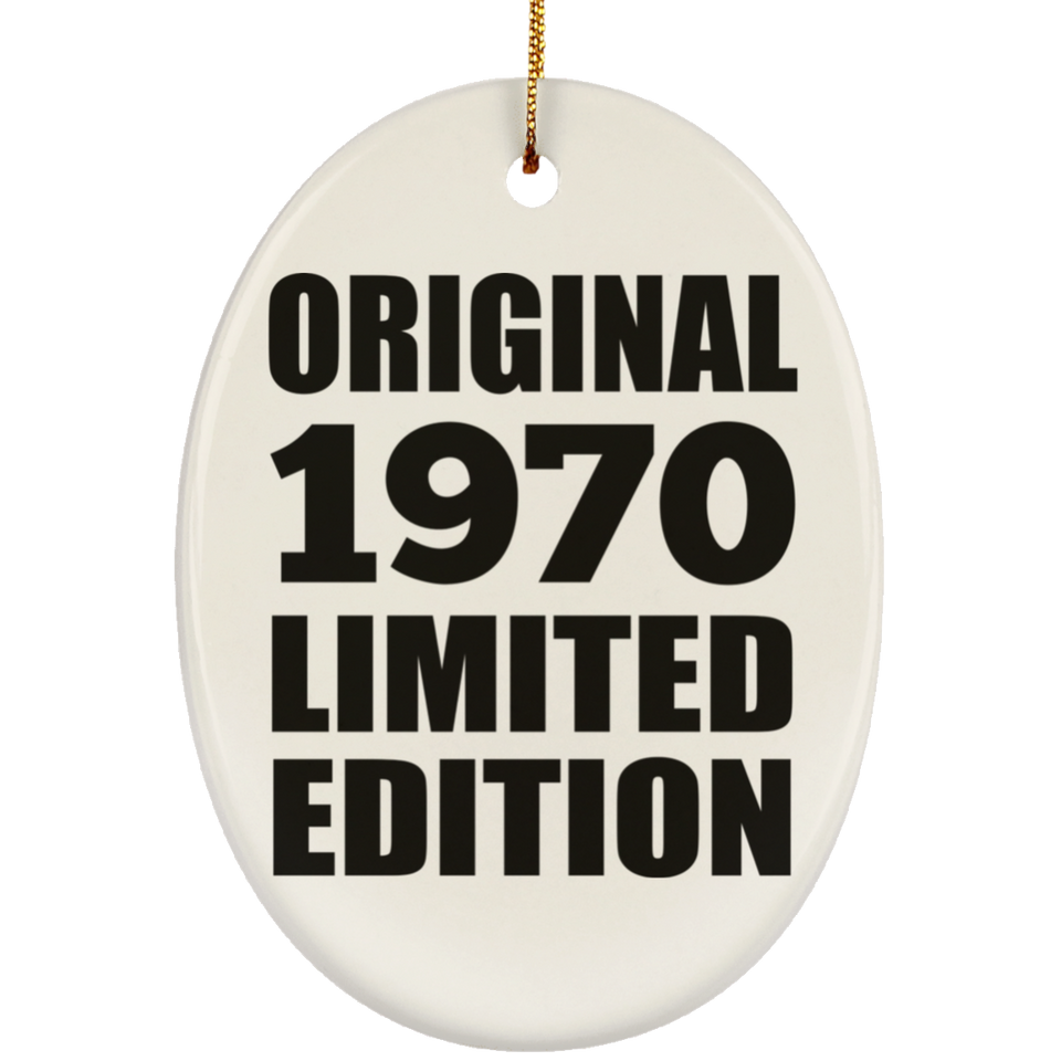 54th Birthday Original 1970 Limited Edition - Oval Ornament