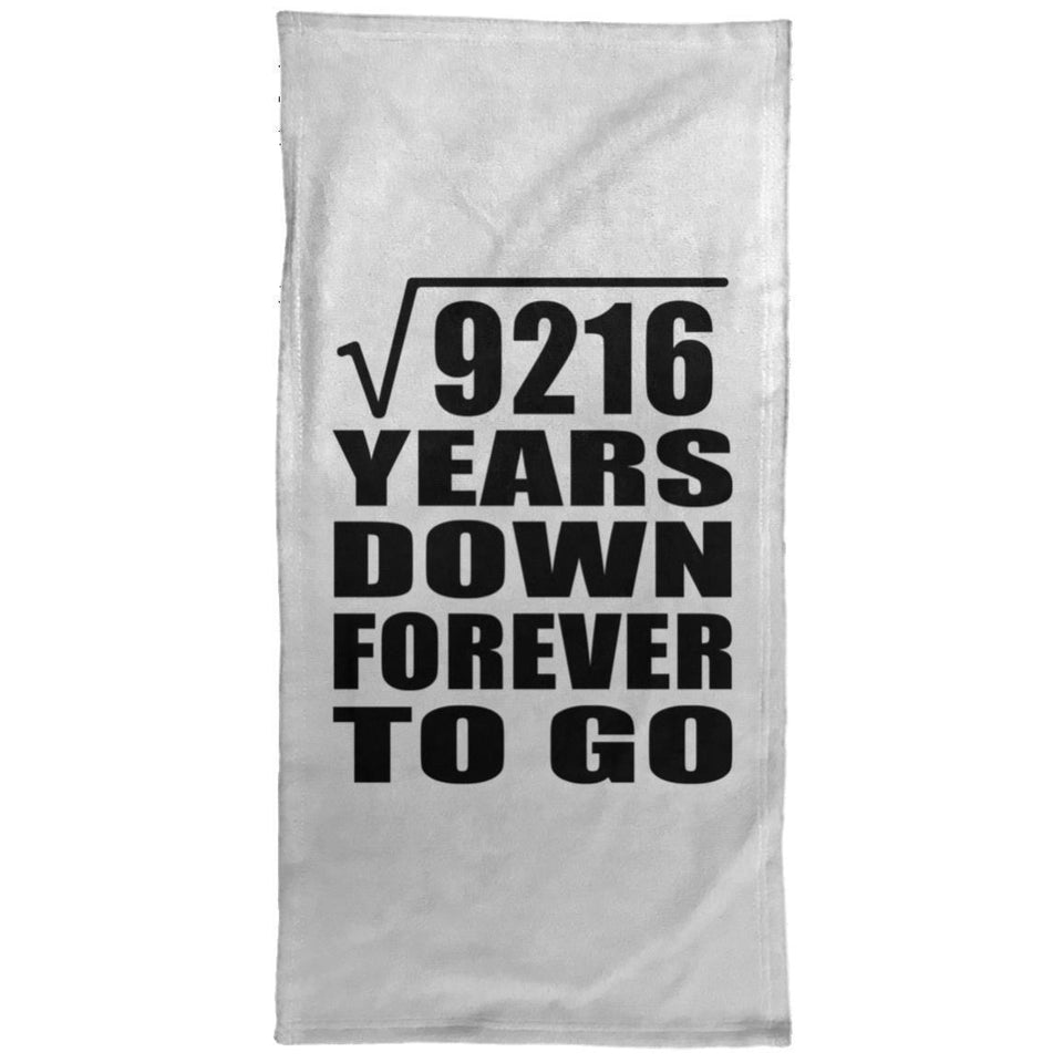96th Anniversary Square Root of 9216 Years Down Forever To Go - Hand Towel