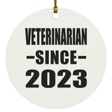 Veterinarian Since 2023 - Circle Ornament