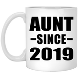 Aunt Since 2019 - 11oz Coffee Mug