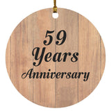59th Anniversary 59 Years Anniversary - Circle Ornament C