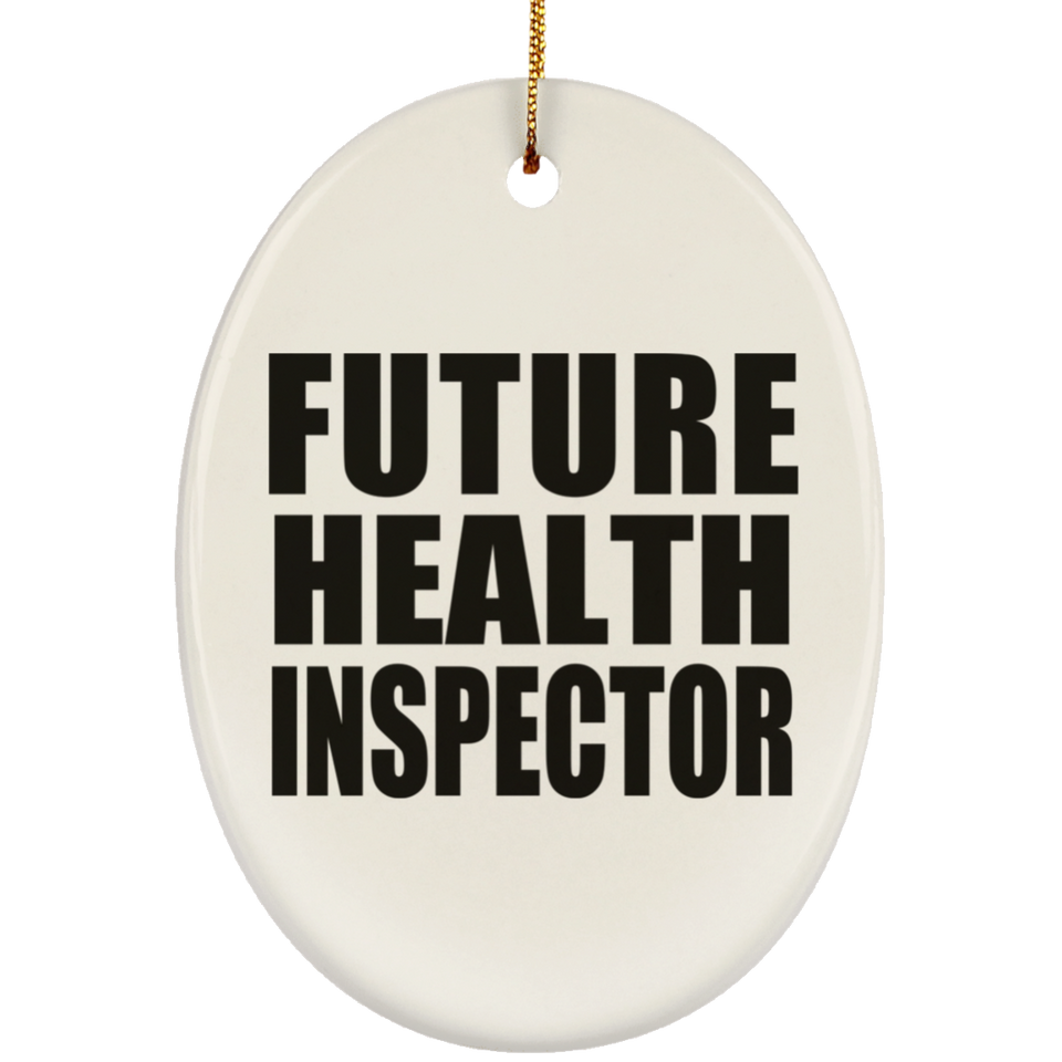 Future Health Inspector - Oval Ornament