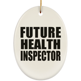 Future Health Inspector - Oval Ornament