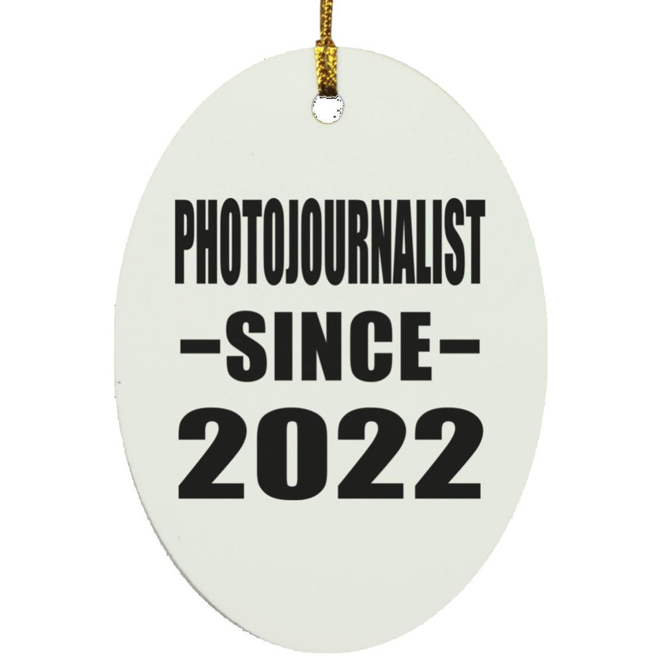 Photojournalist Since 2022 - Oval Ornament