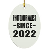 Photojournalist Since 2022 - Oval Ornament