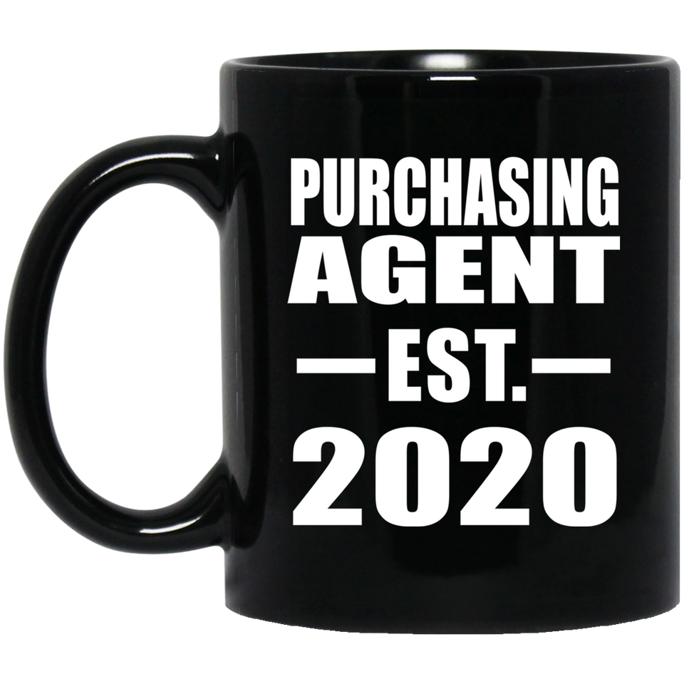 Purchasing Agent Established EST. 2020 - 11oz Coffee Mug Black