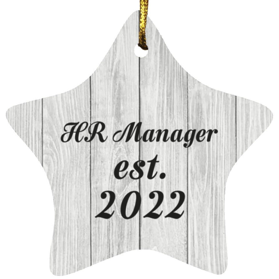 HR Manager Established Est. 2022 - Star Ornament F