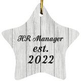 HR Manager Established Est. 2022 - Star Ornament F
