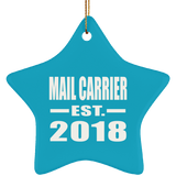 Mail Carrier Established EST. 2018 - Star Ornament