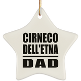 Cirneco Dell'etna Dad - Star Ornament